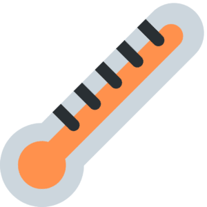 pomarańczowy termometr